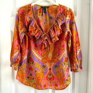 Lauren Ralph Lauren Paisley Blouse